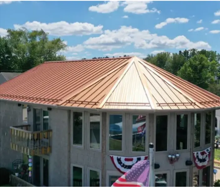 Tarping and dry-in on a Attica commercial roof